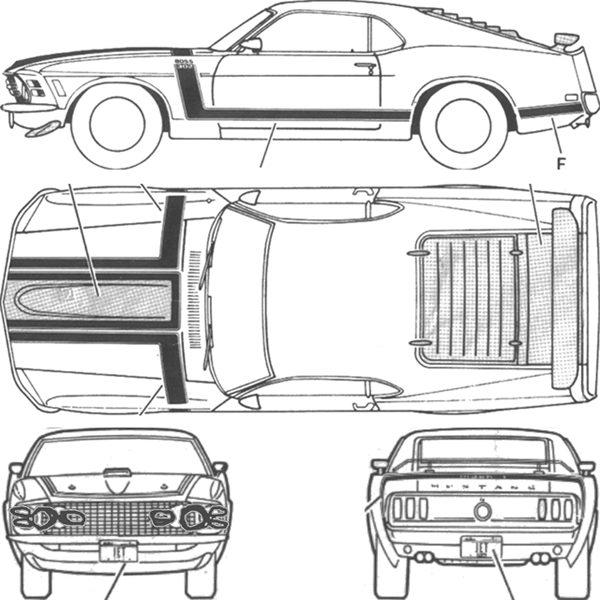 Чертежи dodge challenger 1970